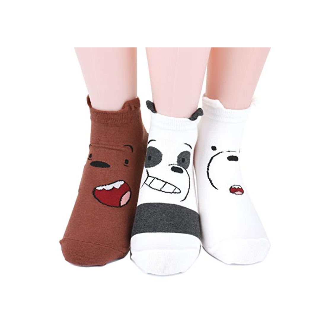 Moda We Bare Bears socks Women's Socks 3 pairs