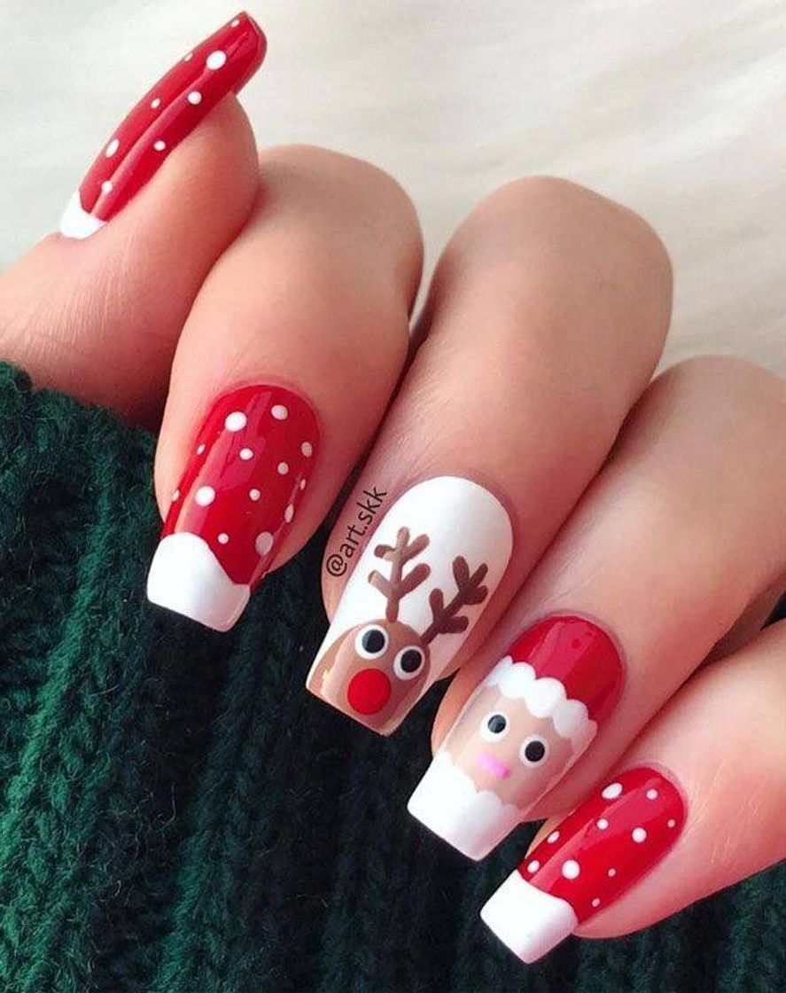 Fashion Ideias de unhas natalinas 