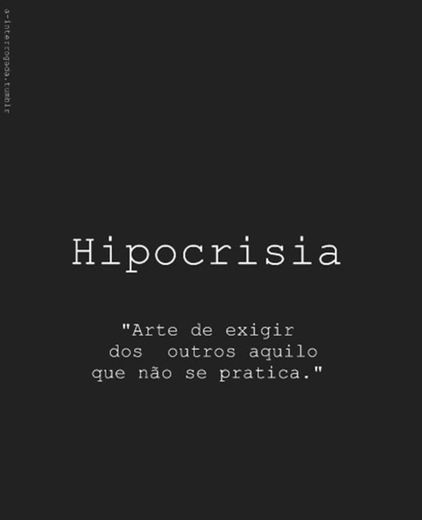 Hipocrisia 