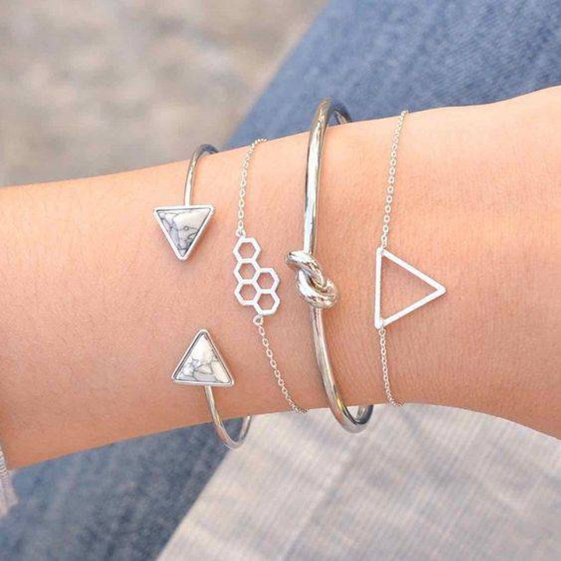 Moda silver bracelets