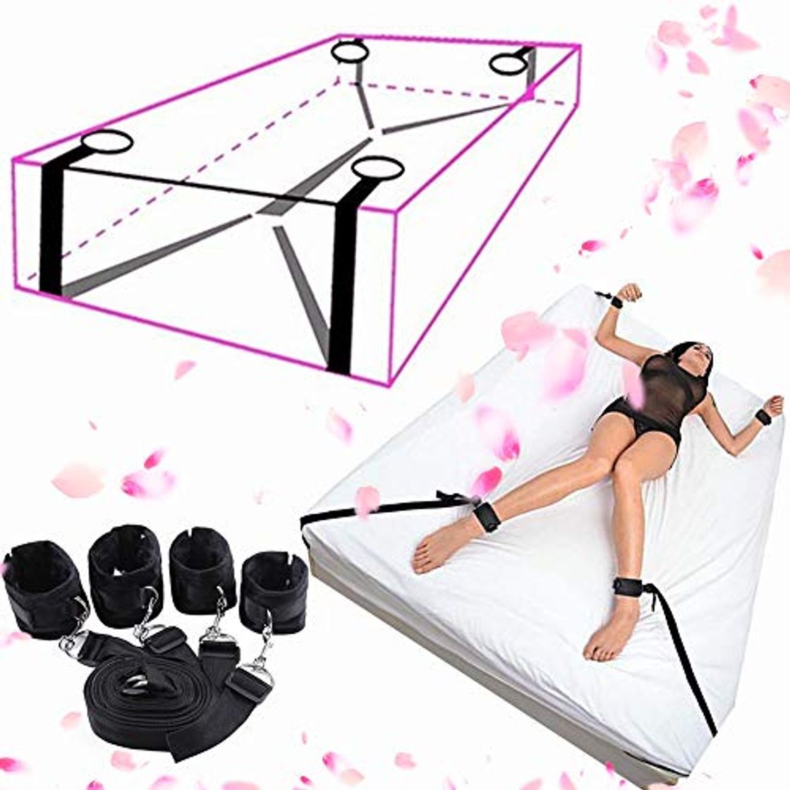 Products CHCH Noche romántica Cama Premium Sistema de Fijación Kit Ajusta a la mayoria DEDS