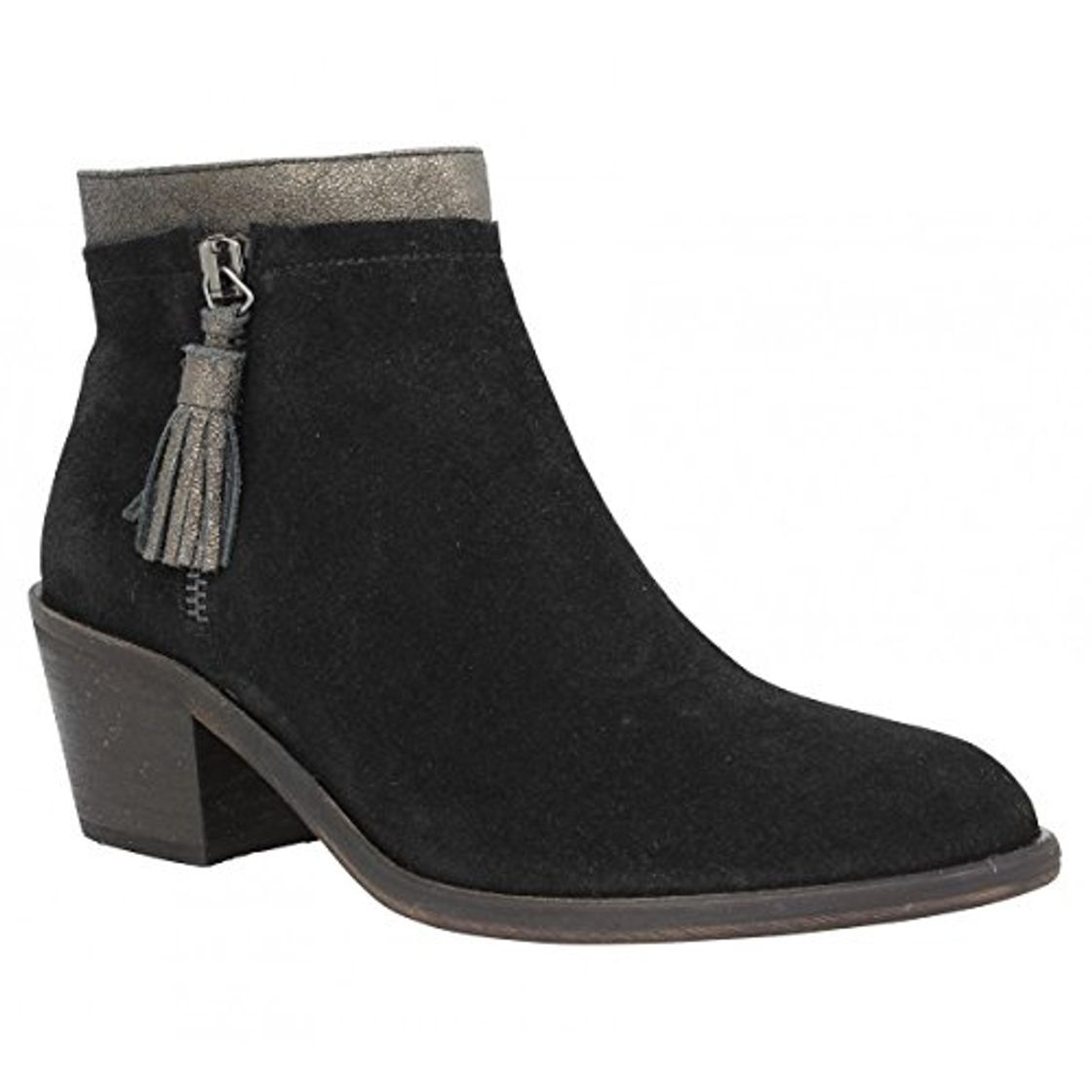 Fashion Schmoove Heroine Bottines A Talons En Suede Schmoove Heroine Neptune Zip Boots