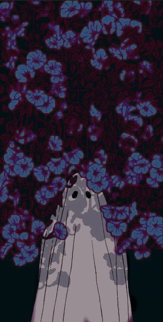 Social wallpaper ghost aesthetic purple 