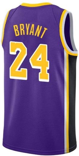 Camiseta de Baloncesto para Hombre, Los Angeles Lakers #24 Kobe Bryant. Bordado