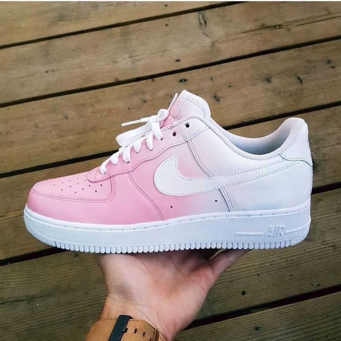 Moda Nike customizado rosa 😍