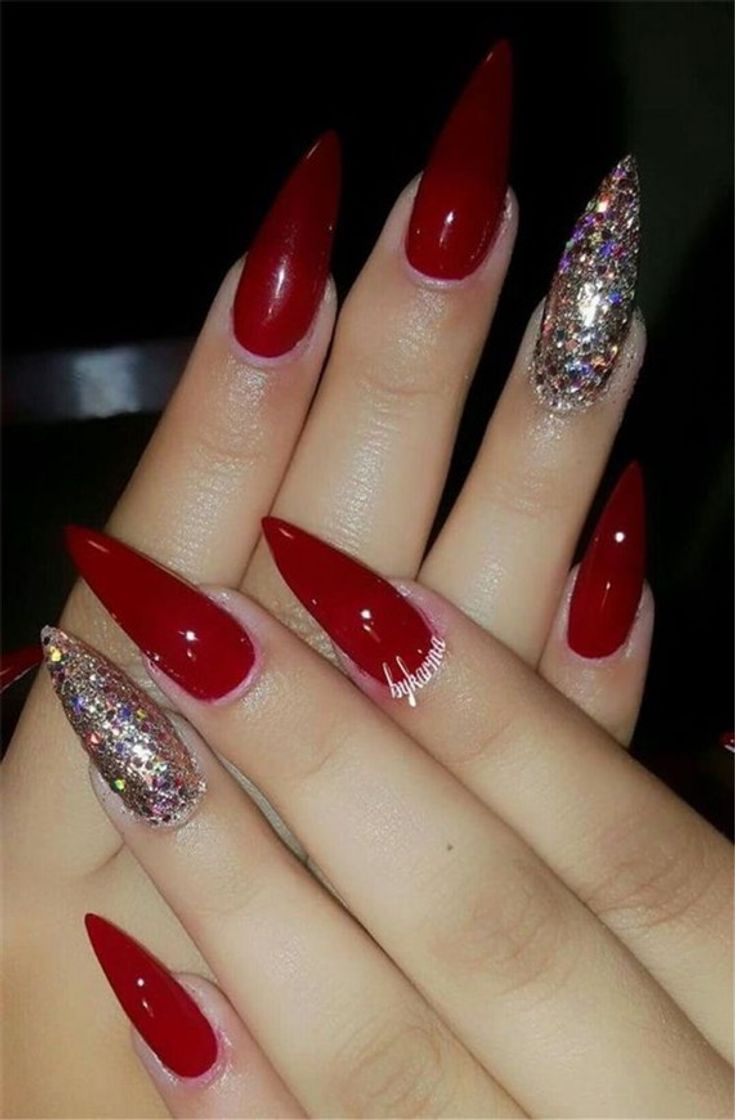 Moda nail red ♥️