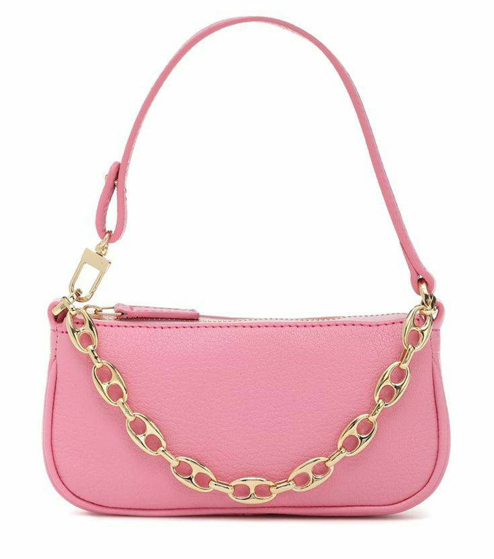 Moda bolsa pink com correntes 💖⛓️