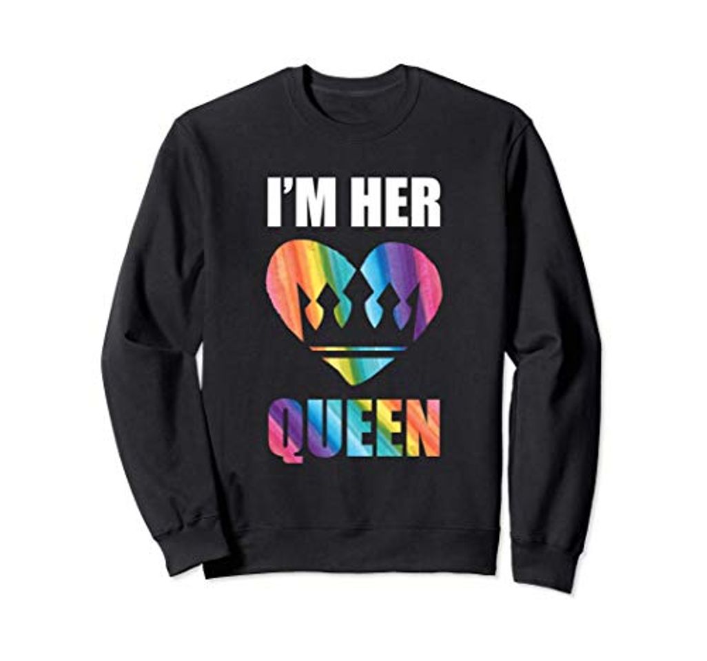 Fashion Soy su reina de San Valentín Lesbiana Bi LGBT novia Tee Sudadera