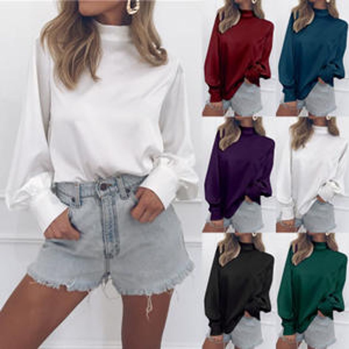 Fashion Camisas de las Mujeres Tie Dye Elegante Verde Tops Vintage Blusa Oficina Señora Turn Down Collar Blusa Feme Otoño Overshirt Feme Blusas Feme