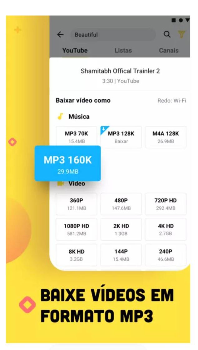 Moda Baixe vídeos em formato MP3