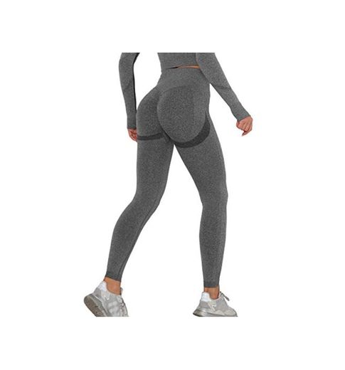 KIWI RATA Leggins Deportivos Mujer Push up Mallas Pantalones Cintura Alta Yoga Leggings Pantalón Moda Sin Costuras para Fitness Running Deporte Elásticos y Transpirables