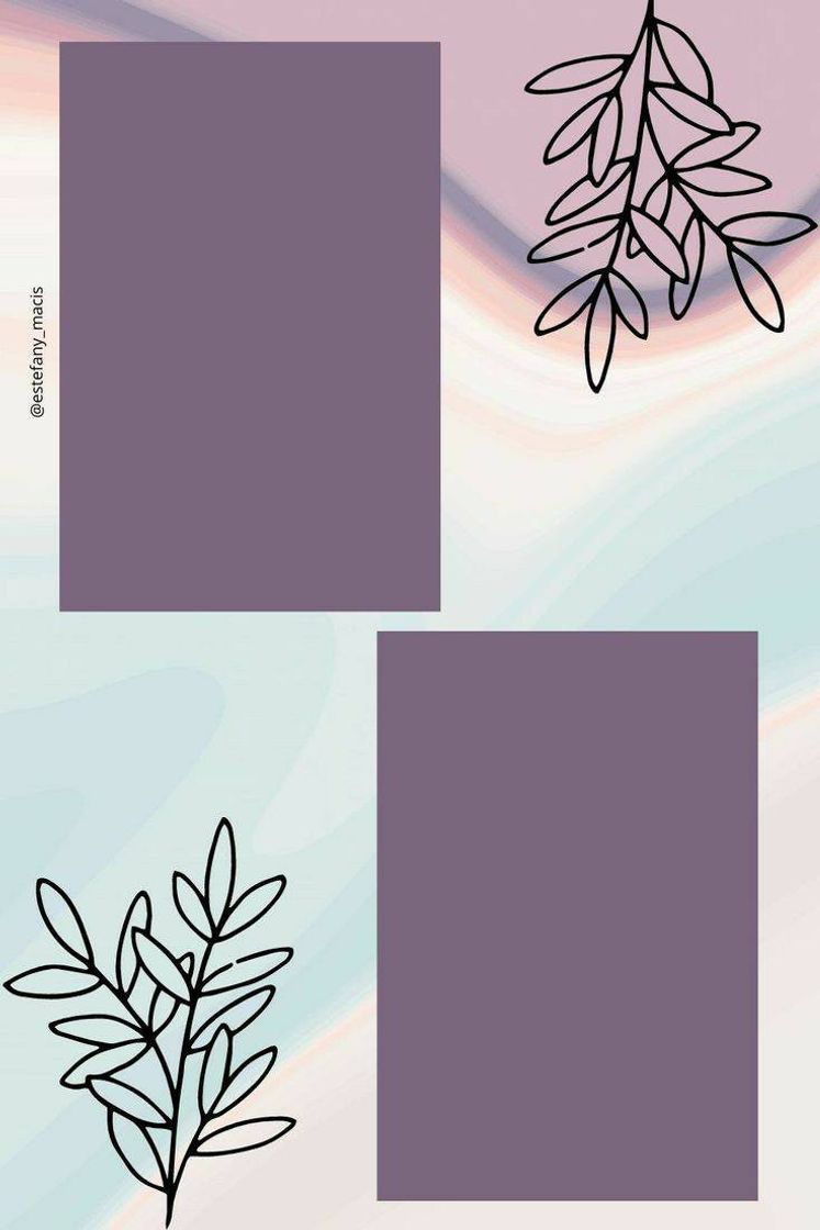 Fashion template rosa, azul e roxo