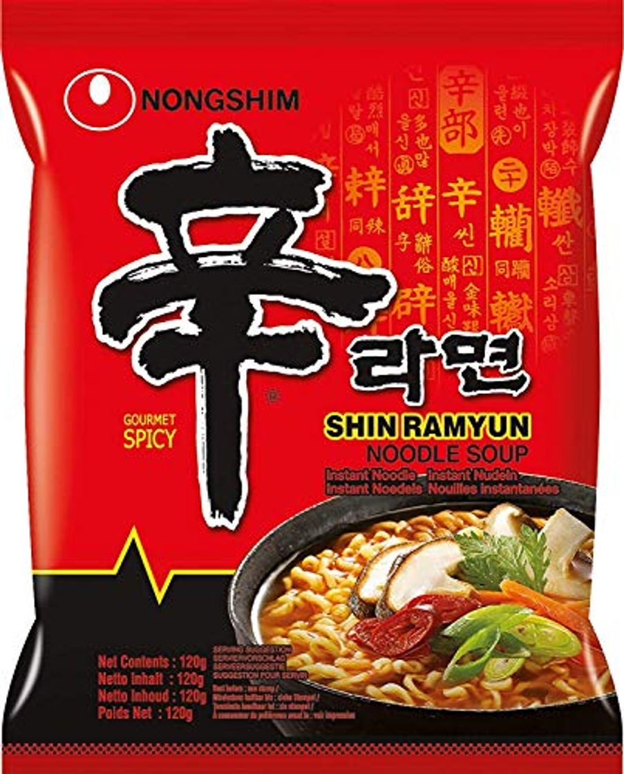 Producto Nong Shim Instant Noodles Shin Ramyun - Paquete de 20 x 120