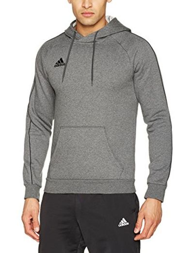 Adidas CORE18 Hoody Sudadera con Capucha, Hombre, Gris