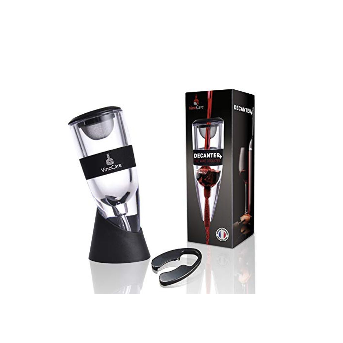 Products VINOCARE Aireador de Vino , Decantador de Vino con Soporte anti-gota ,