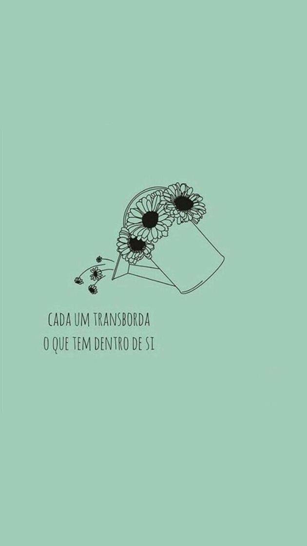 Social Cada um transborda o que tem dentro de si