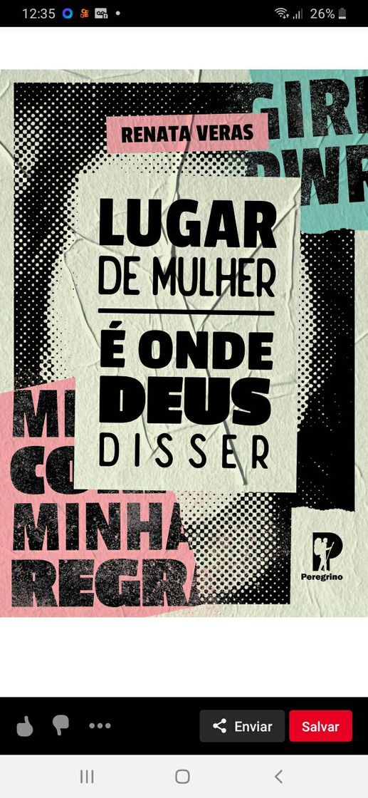 Books Lugar de Mulher é  onde Deus  disser!