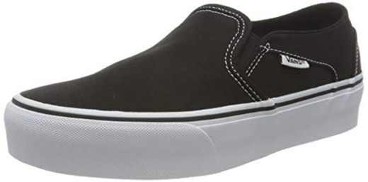 Vans Asher Platform, Zapatillas para Mujer, Negro