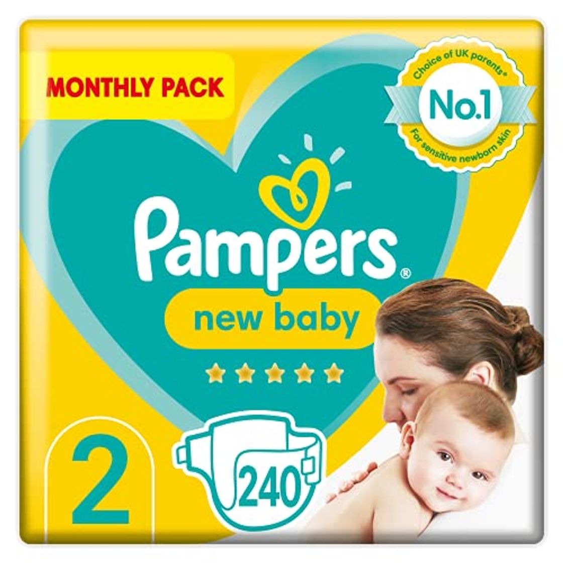 Producto Pampers Pañales para bebé tamaño 2, 240 unidades, protección para piel sensible