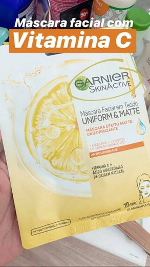 Máscara Facial Tecido Vitamina C Garnier