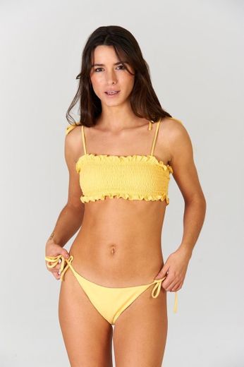 Bikini bandeau limoncello