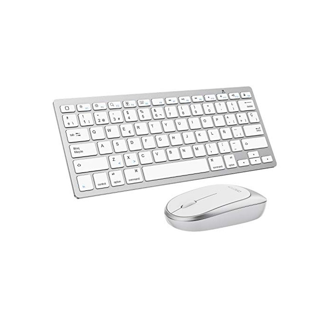 Productos OMOTON Pack de Teclado y Ratón Inalámbrico, Compatible con iPad Air 10.9,