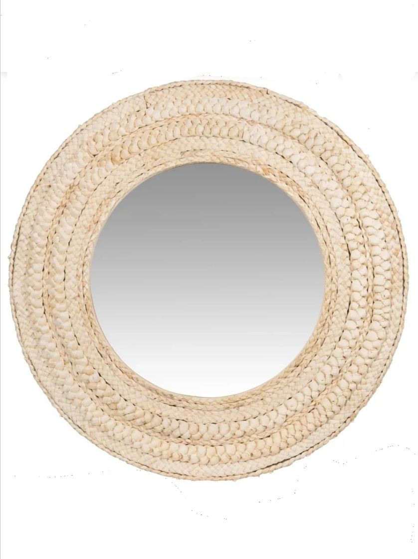 Fashion Espejo de fibra de maíz beige I Maison du Monde