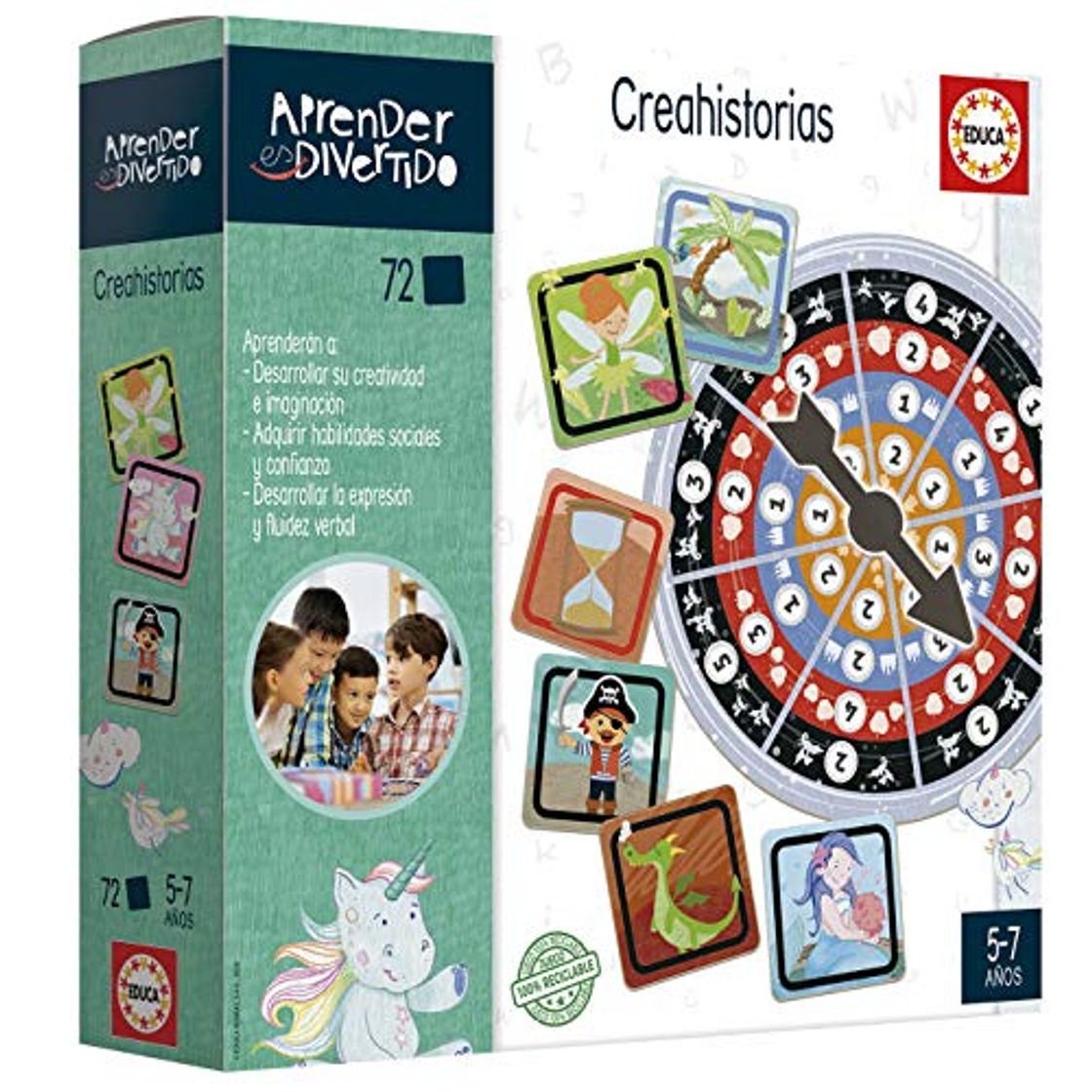 Productos Educa- Aprender es Divertido: Crear Historias Juego Educativo para niños, a Partir