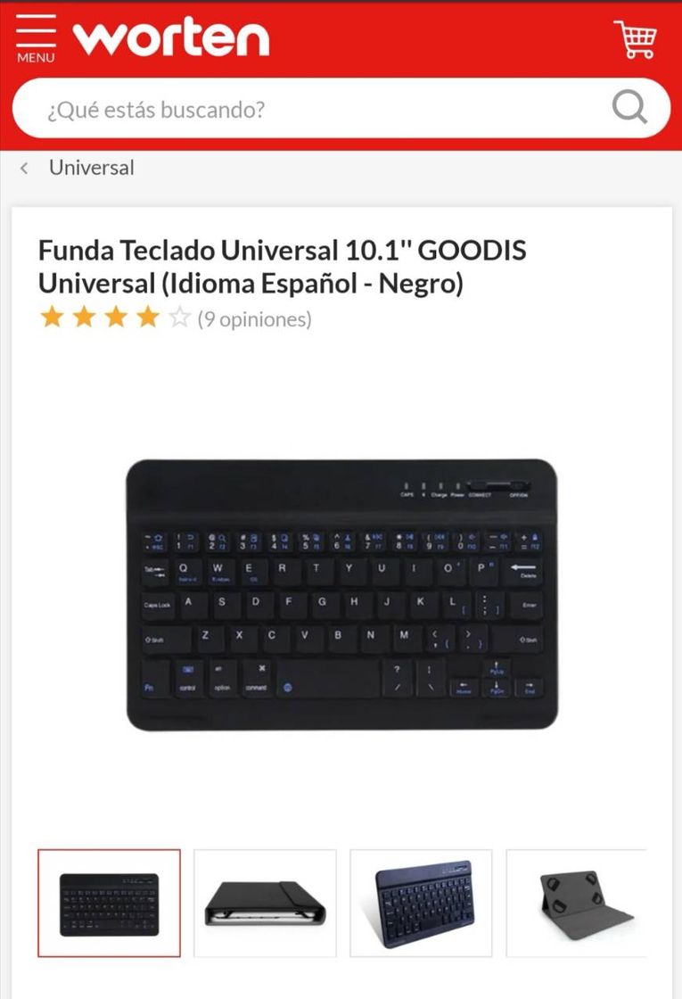 Moda Funda con teclado inalámbrico universal Goodis