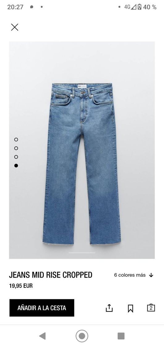 Moda MID-RISE FLARED CROPPED JEANS | ZARA United States