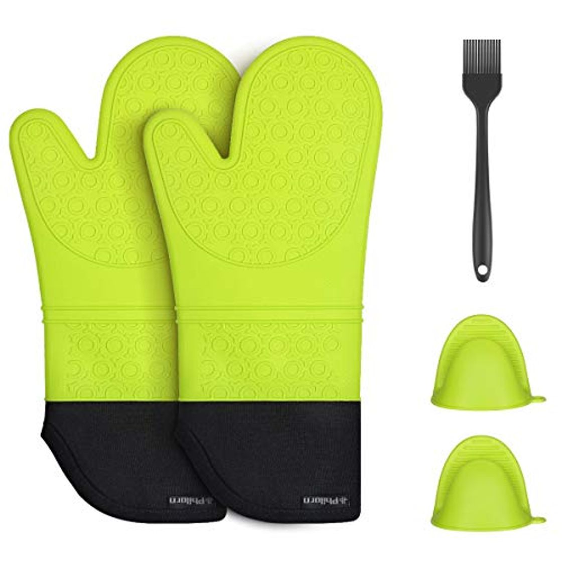 Home PHILORN Guante de Silicona Impermeable Horno Resistente al Calor Guante Antideslizante de