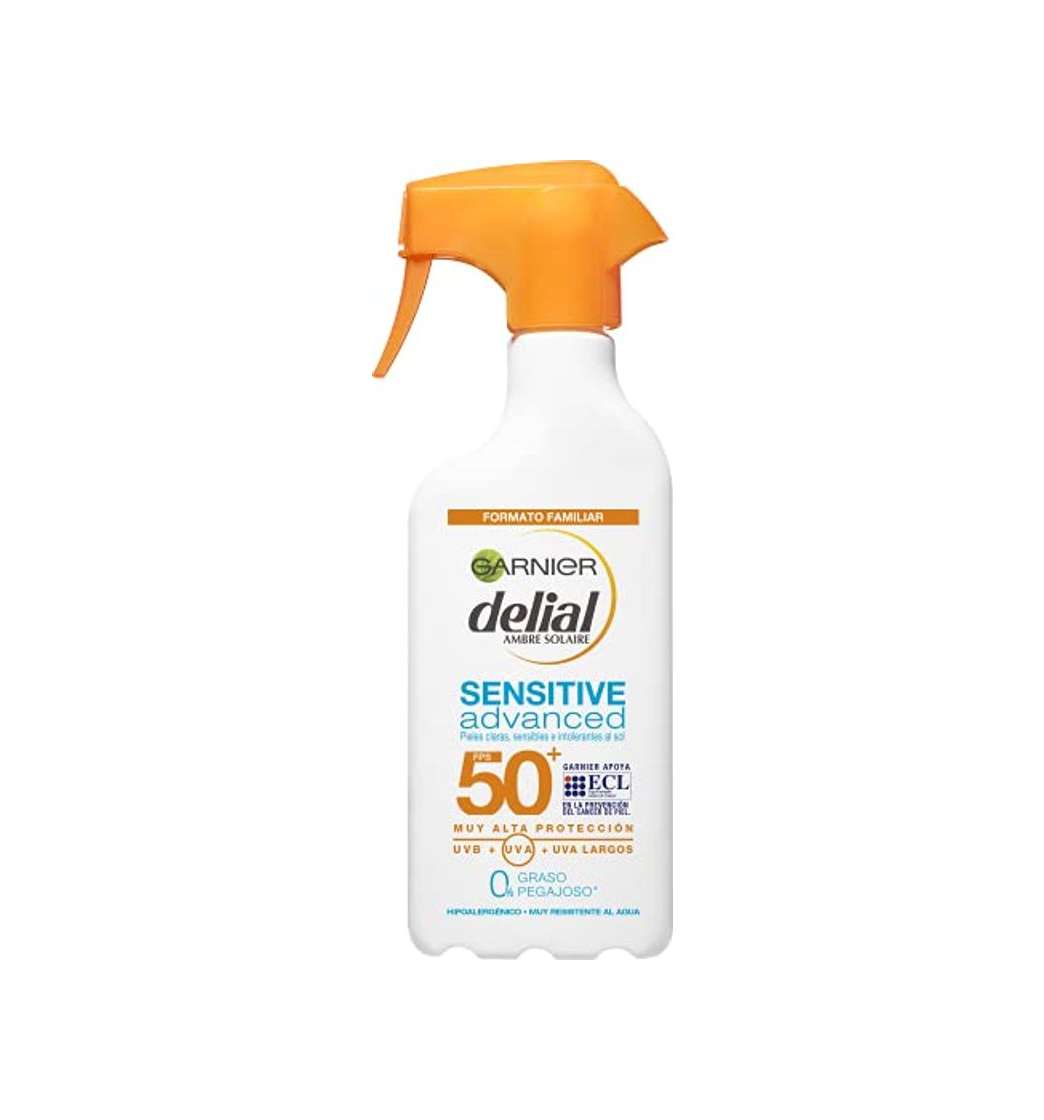 Social Garnier Delial Spray Sensitive Advanced Adultos crema solar para pieles claras
