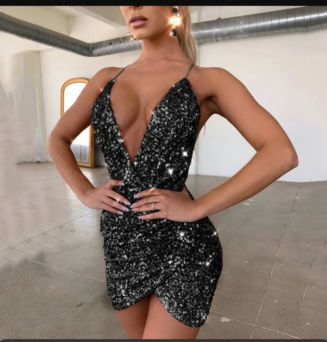 Moda YTG Sexy Vestido de noite com Decote em v Robe de soirée