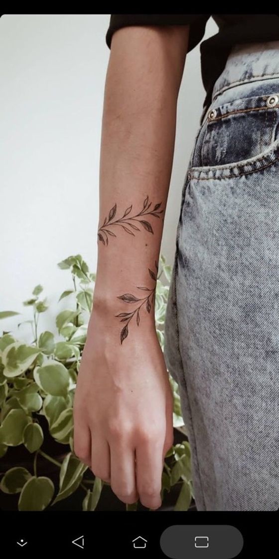 Moda Tatuagem de raminho