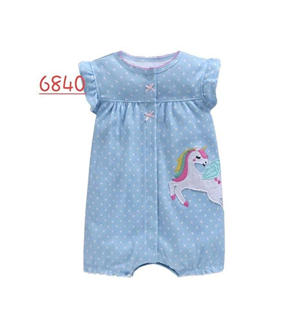 Moda LiuQ Monos Bebé Mamelucos Cortos de algodón de Ropa Infantil de Chicas