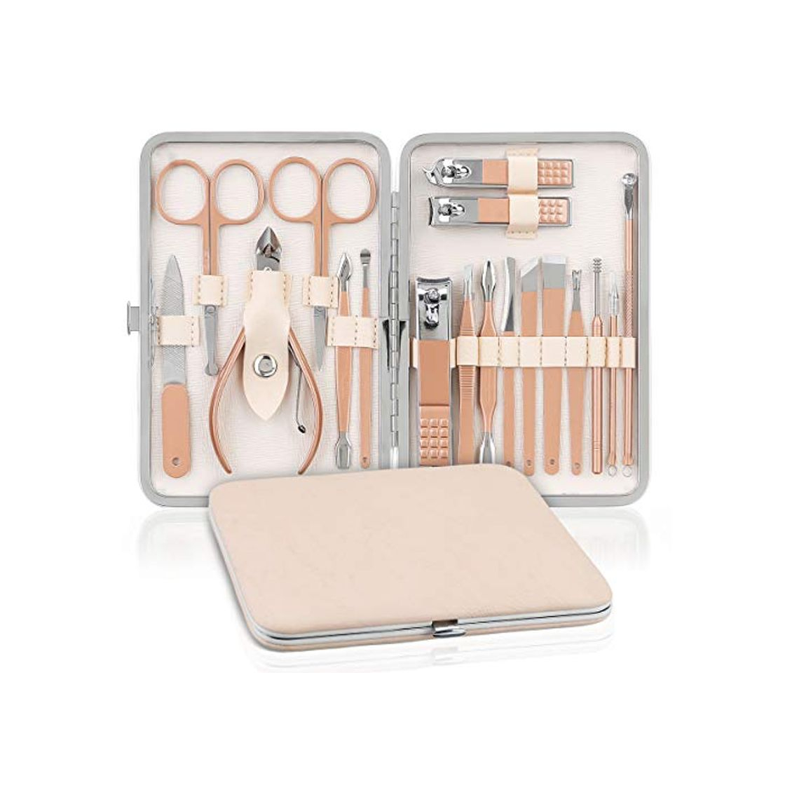 Social Profesional Set de Manicura y Pedicura NASUM, Cortauñas Profesional, Tijeras de uñas,