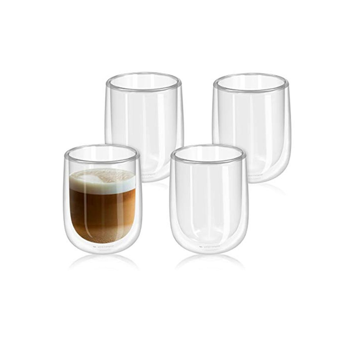 Categoría de hogar Navaris Set de 4 Vasos de Doble Cristal