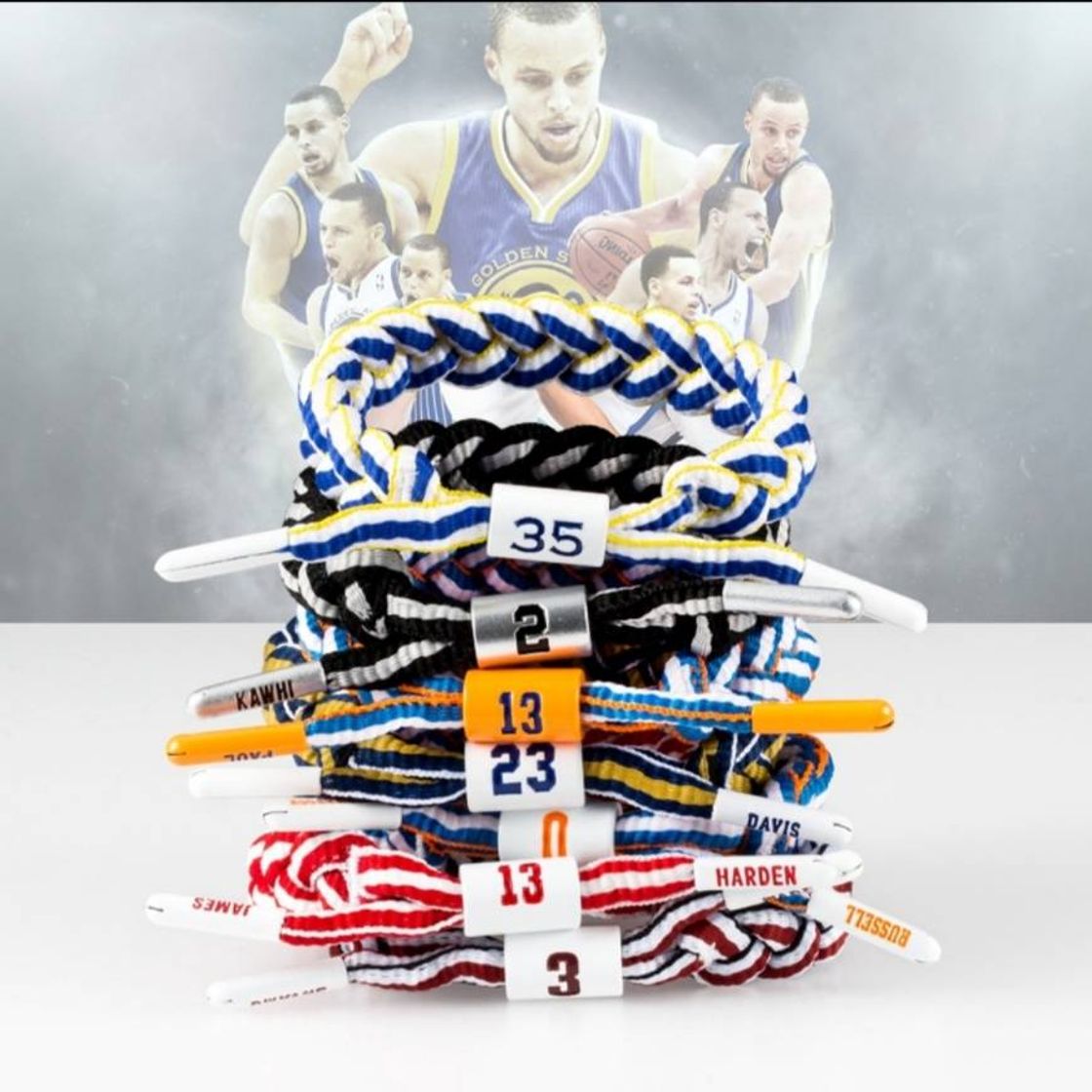 Fashion Pulseira de Tecido Trançado da NBA