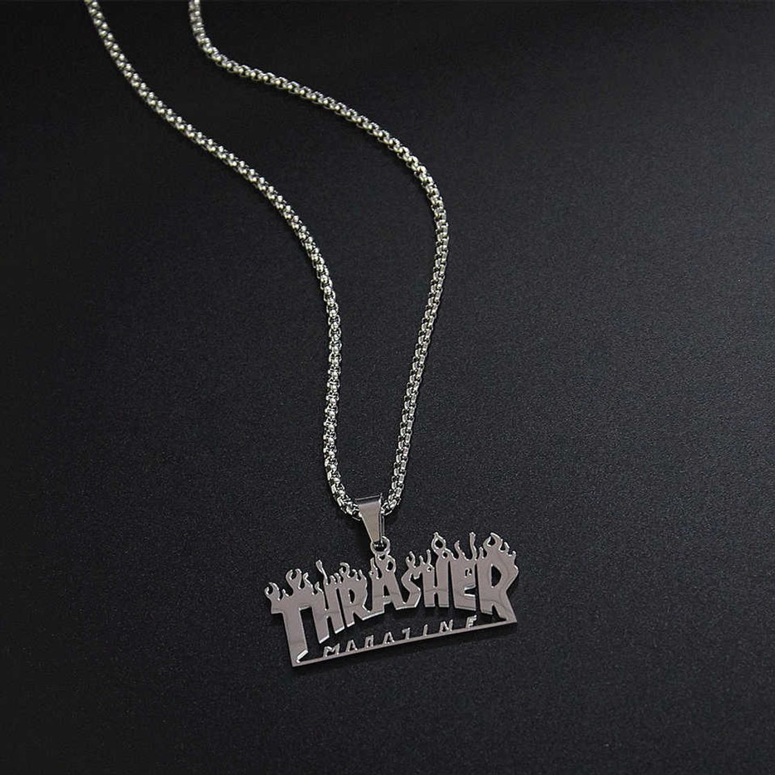 Fashion Colar thrasher masculino e feminino 