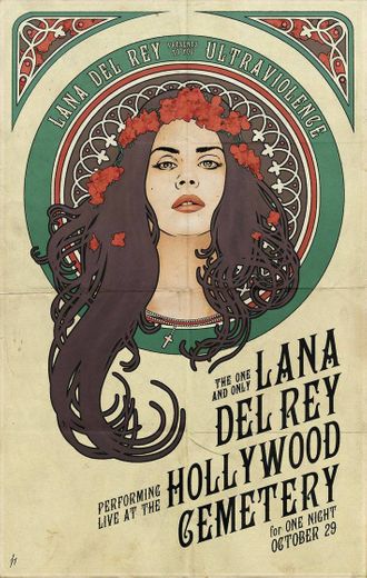 Lana del Rey/ indie / poster / retro