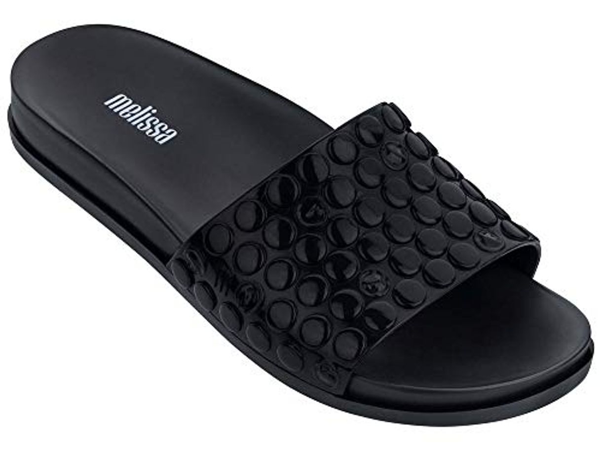 Moda POLIBOLHA Chanclas Pala Planas de Mujer Negro