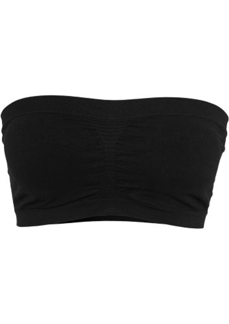 Moda Urban Classics Ladies Pads Bandeau Top, Negro