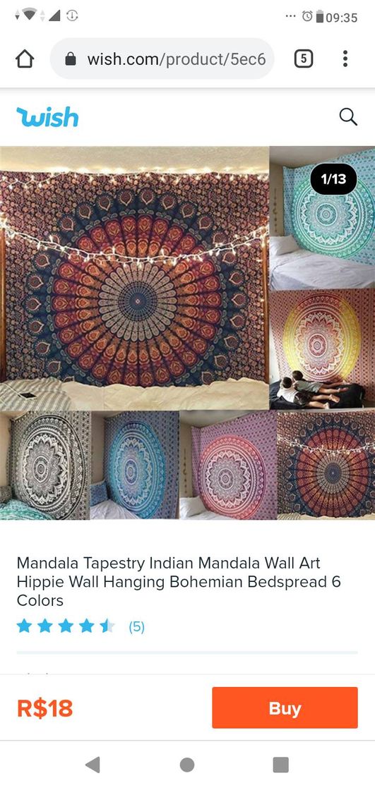 Fashion Mandala tapestry