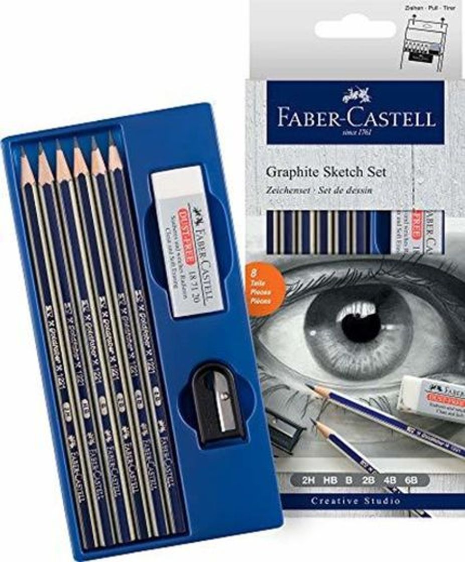 Productos Set grafito Creative Studio con 6 lápices Goldfaber, 2H, HB, B, 2B,