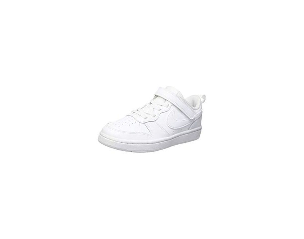 Moda NIKE Court Borough Low 2, Sneaker Boys, White