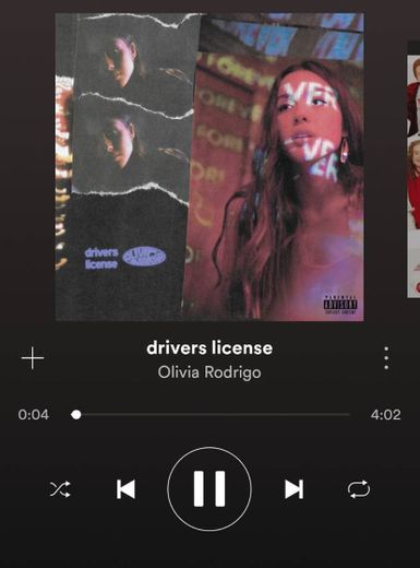 Drivers license - Olivia Rodrigo