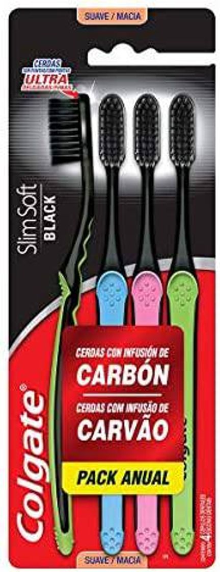 Products Escova de Dente Colgate Slim Soft Black 4 unid

