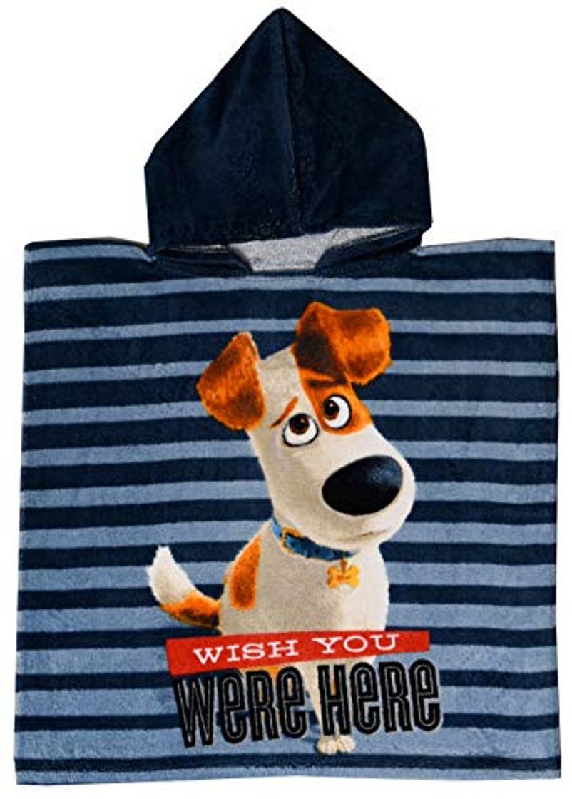 Moda The Secret Life Of Pets 2 - Poncho de baño con capucha