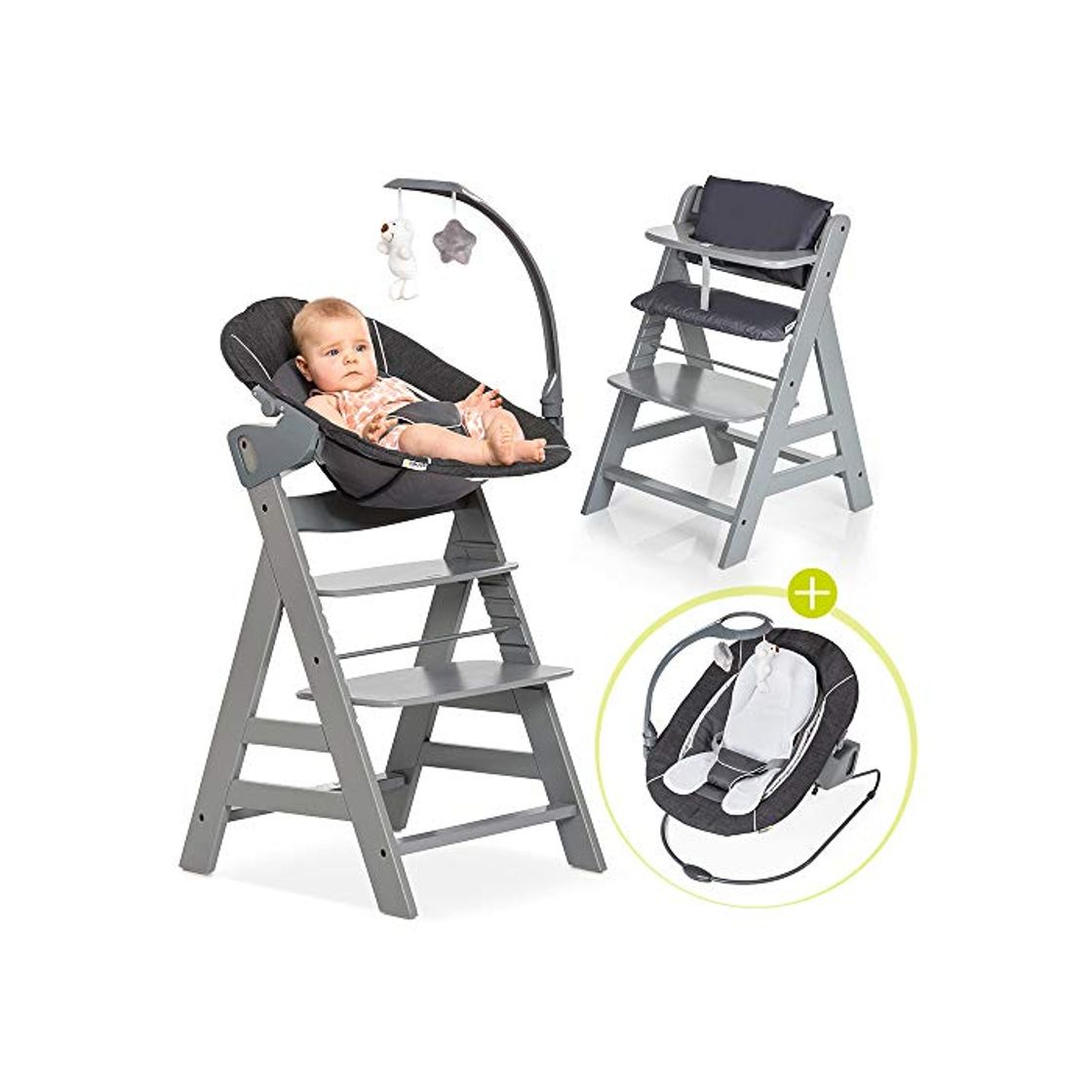 Social Hauck Alpha Plus Newborn Set Deluxe - Trona evolutiva con Hamaca