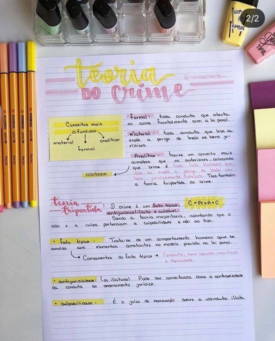 Resumo teoria do crime